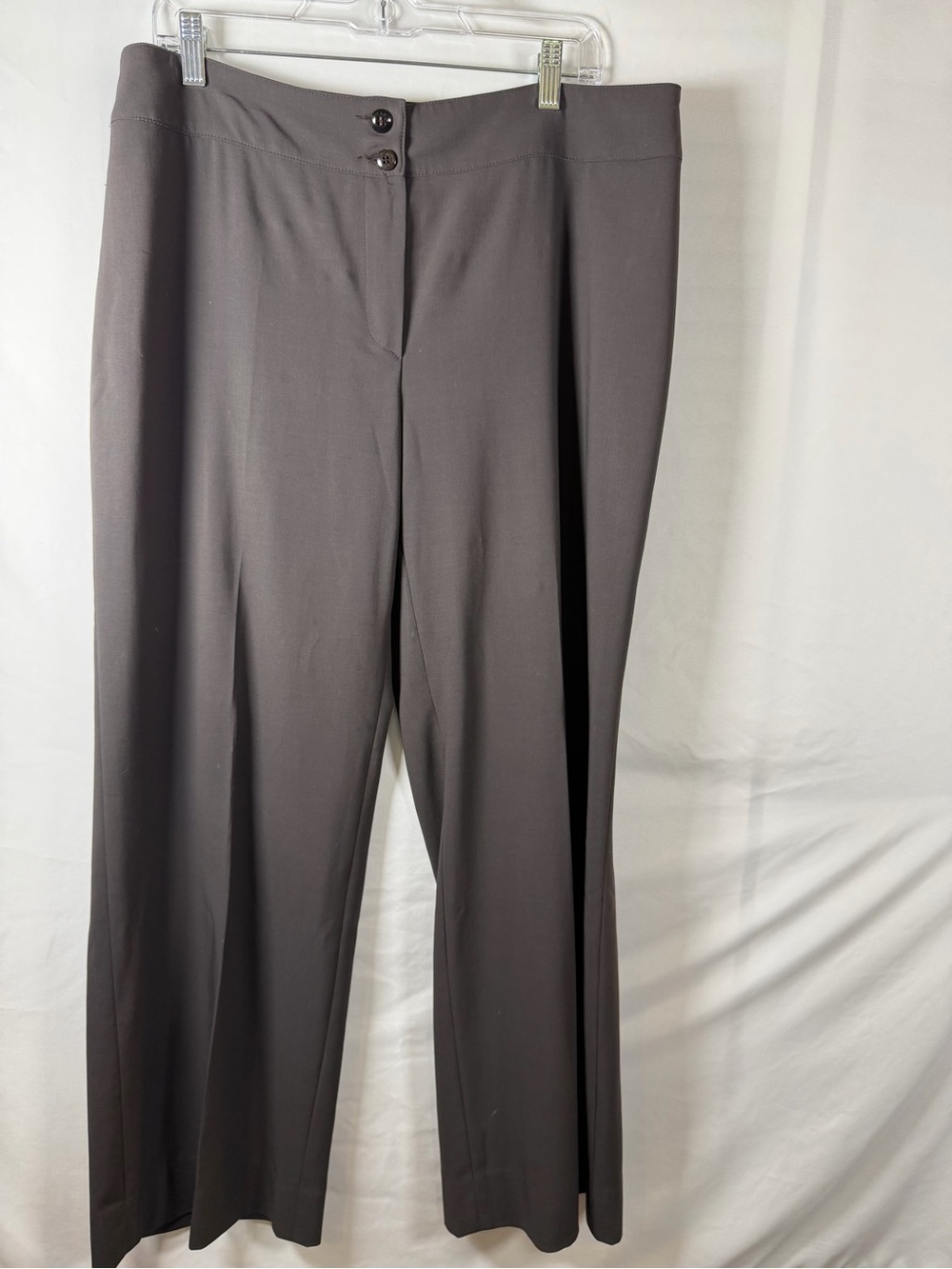 Armani Collezioni Women’s Dress Pants Size 14/IT 50 Dark Charcoal Brownish Gray